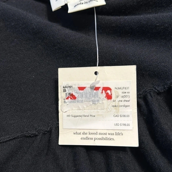 Kate Spade New York Broome Street Open Cardigan, NWT, Size XS - Picture 9 of 9